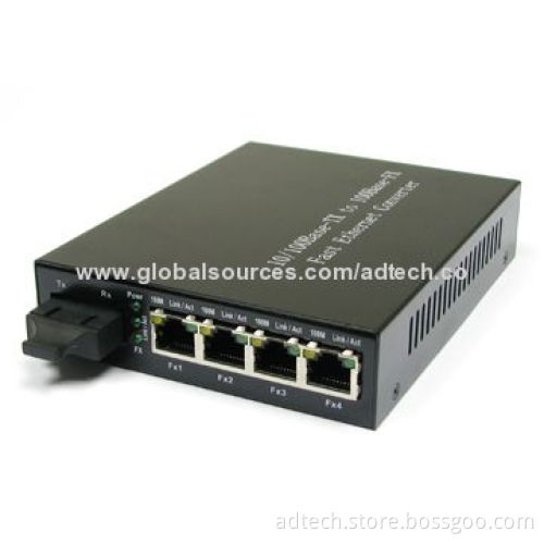 10/100Base-TX to 100Base-FX Fast Ethernet Converter with Auto-negotiation Ability